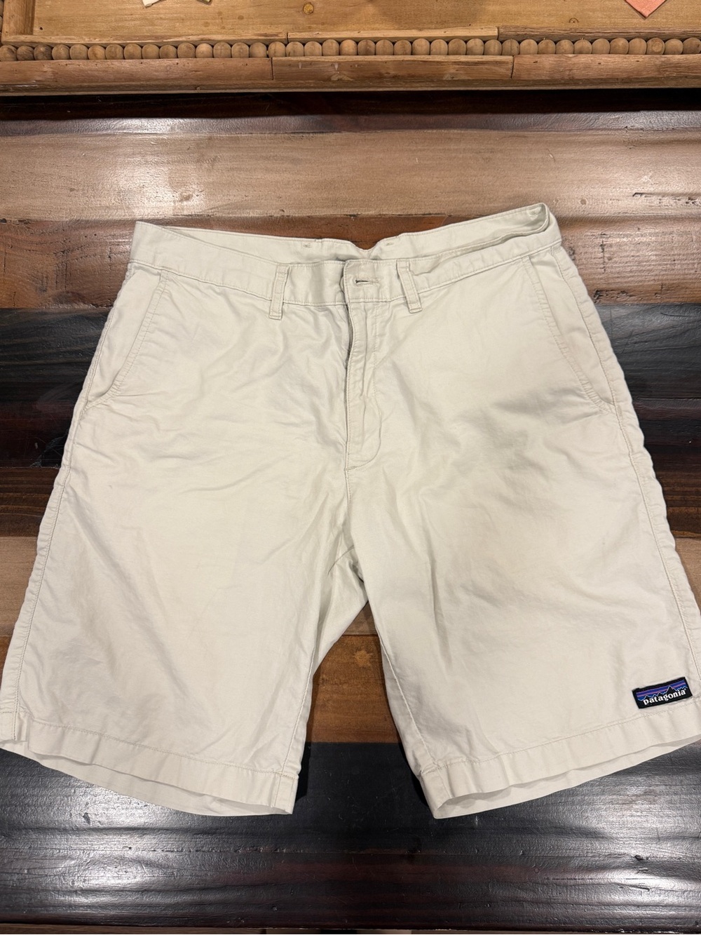 Patagonia Light Cream Flat-Front Men's Shorts